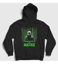 Presmono Unisex Siyah The Matrix Andrew Tate Kapüşonlu Sweatshirt 450721tt