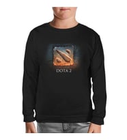 Dota 2 - Logo1 Siyah Çocuk Sweatshirt
