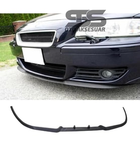 Volvo S60R Cupra R Uyumlu Ön Lip Mat Siyah Ön Tampon Lip