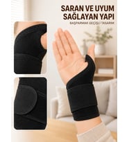 Mey İthalat® Ayarlanabilir El Bilek Bandajı Başparmak Geçişli Bilek Desteği Günlük ve Spor Kullanım