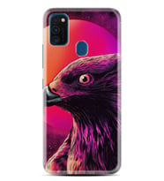 Samsung M21 M22 M23 M30 M31S M32 Kılıf Desenli Silikon Red Eagle 1752