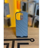 iPhone 15 Pro Uyumlu Kaymaz Tırtıklı Dokulu Mat Kılıf (Gri)