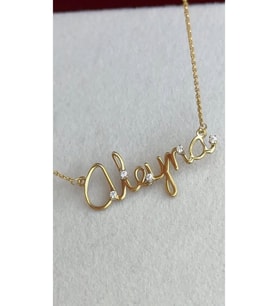İsimlide Tek Taşlarını Seç 925 Ayar (Gold)