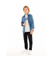 Civil Boys Erkek Çocuk Kot Pantolon 6-9 Yaş Füme (Füme)