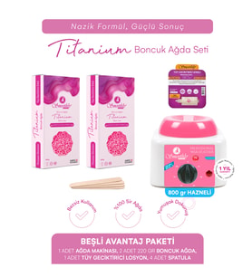 Smoothly Ağda Isıtıcı Makine + Masaj Yağı Spatula Soyulabilen Boncuk Ağda Seti 250 gr x 2