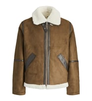 Jack & Jones Cole Aviator Erkek Mont – Pilot Stil Kaban (Kahverengi)