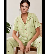 Night Kadın Kısa Kollu Rahat Pijama Takımı 4728