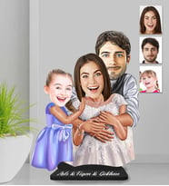 Kişiye Özel Aile Ahşap Biblo-28