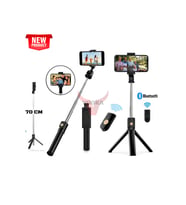 Bluetooth ile kontrollü 70 cm Selfie Çubuğu ve Tripod seti