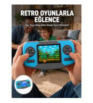 Mey İthalat® Mini Arcade Oyun Konsolu Hafif Taşınabilir Çocuk Hediyelik