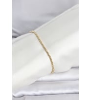 CM 14K Gold Renk Burgulu Zincir Model Kadın Bileklik - TJ-BB8288