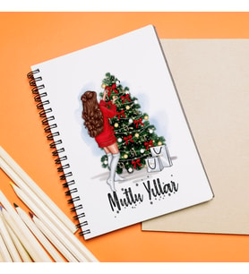 Mutlu Yıllar & Merry Christmas Yılbaşı Tasarımlı Defter