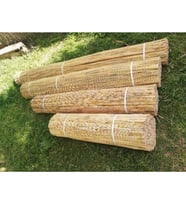 Sarı Kamış Hasır Bambu Çit 1m x 5m Plastik 100 x 500 Sarı Tek Ebat 100 x 500