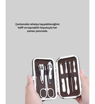 Evde Profesyonel Tırnak Bakımı İçin 7 Parça Premium Bakım Seti