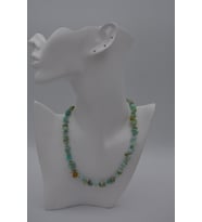 STONEAGE AMAZONİT TAŞLI TASARIM KOLYE (Altın / Dore)
