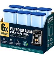 Philips Aqua Clean tam otomatik kahve makinesi ile uyumlu su filtresi, Philips 3100, 4000, 5000, Saeco, LatteGo, Gaggia - CA6707, CA6903 kireç ve su filtresi için yedek (6 adet)
