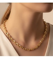 STİL İNCİSİ/XUPING JEWELRY BURGU MODEL KOLYE (Altın Rengi)