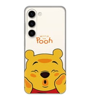 Samsung Galaxy S23 Uyumlu Winnie The Pooh Desenli Şeffaf Telefon Kılıfı