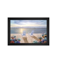 Manzara Temalı Kanvas Tablo 50 x 70 cm Siyah Çerçeve