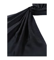 Işıl İpek Pamuk Jakarlı C Desen Şal 75x190 cm (Siyah)