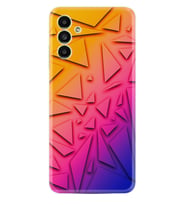 Samsung A23 A31 A32 A50 A51 A52 A53 A70 Kılıf Desenli Silikon Üçgenler 1635