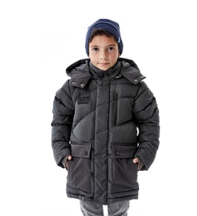 Erkek Çocuk Kapüşonlu Kalın Kışlık Mont 51335