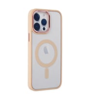 Apple İphone 14 Pro Max Kılıf Room Magneticsafe Silikon - Pudra