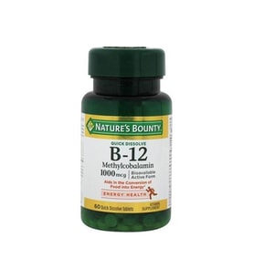 B-12 1000 mcg 60 Dilaltı Tableti (Çok Renkli)