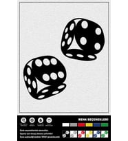 ZAR STICKER 20 x 20 cm ERU00021 (Siyah)