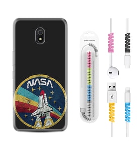 Xiaomi Redmi 8A 8 Pro 9C 9T 10C 11T Pro Kılıf Kablo Koruma Spiral Silikon Nasa 1326