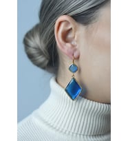Kadir Jewellery 22 Ayar Altın Kaplama Kadın Sallantılı Küpe -El İşçiliği Ve Hipoalerjenik Küpe