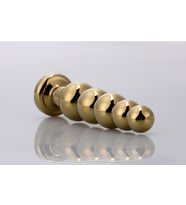 Gold Metal Boğumlu Yapıya Sahip Taşlı Lüks  Plug