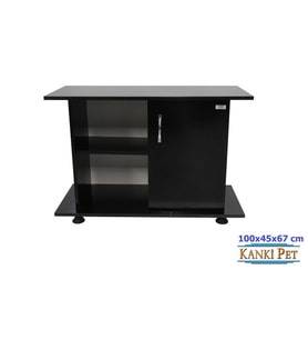 Kanki Pet KP1045 Akvaryum Siyah Sehpa 100X45X67 cm