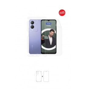 Vivo Y17s Ön, Arka ve Yan 360 Derece Tam Kaplama Tpu Film