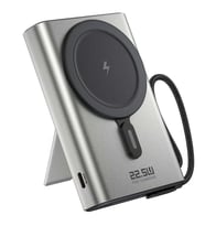 SHAZA 10.000 Mah 22.5W Magsafe Taşınabilir Standlı Şarj Cihazı Beyaz