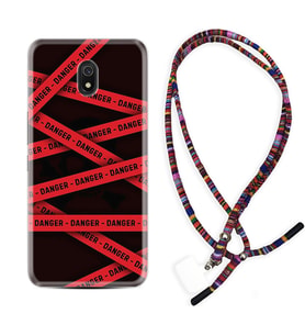 Xiaomi Redmi 8A 8 Pro 9C 9T 10C 11T Pro Kılıf Boyun Asklı Rasta Silikon Danger 1372