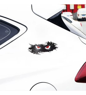 Araba Canavar Sticker Etiker 18 Cm Modifiye Etiket