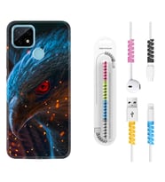 Realme C11 C21 C21Y C25Y C11 2021 Kılıf Kablo Koruma Spiral Silikon Şahin 1756