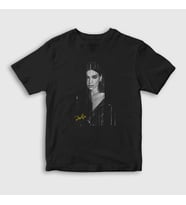 Presmono Unisex Çocuk Siyah Poster Dua Lipa T-Shirt 325729tt