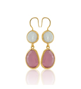 Kadir Jewellery 22 Ayar Altın Kaplama Kadın İnci Küpe -El İşçiliği Ve Hipoalerjenik Küpe