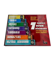 7 Nostaljik Oyun Birarada /Satranç- Dama - Kızma Birader - Tavla- 3 Taş Zeka Oyunu - 9 Taş Zeka Oyunu -Tombala