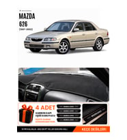 MAZDA 626 (1997-2002) Uyumlu Torpido Örtüsü Torpido Kılıfı - Siyah