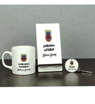 Jandarma Astsubat Üçlü Set (Kupa + Telefon Standı + Anahtarlık)