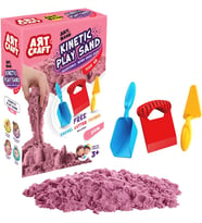 Craft AKSESUARLI PEMBE KİNETİK OYUN KUMU 1000 GR