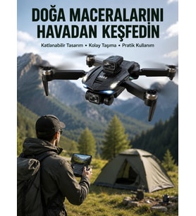 Canlı Görüntü Aktarımlı Çift Kameralı Uzaktan Kumandalı Drone