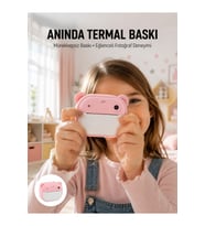 24MP Termal Baskılı HD Şipşak Kamera, Çift Lens, 32GB Hafıza