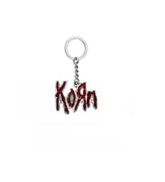 Korn Kırmızı Anahtarlık Metal Rock Müzik Grubu Logolu Unisex Aksesuar
