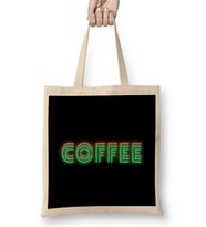 CAT Funny coffee drinks art lover gift quote - vintage Retro Rainbow Style Bez Çanta Uzun Saplı
