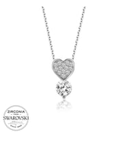 Aya Diamond Swarovski Taşlı Gümüş Melek Bayan Kolye