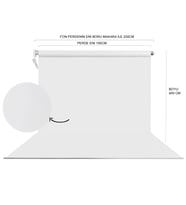 STÜDYO TEKNİK 190X400CM BEYAZ FON